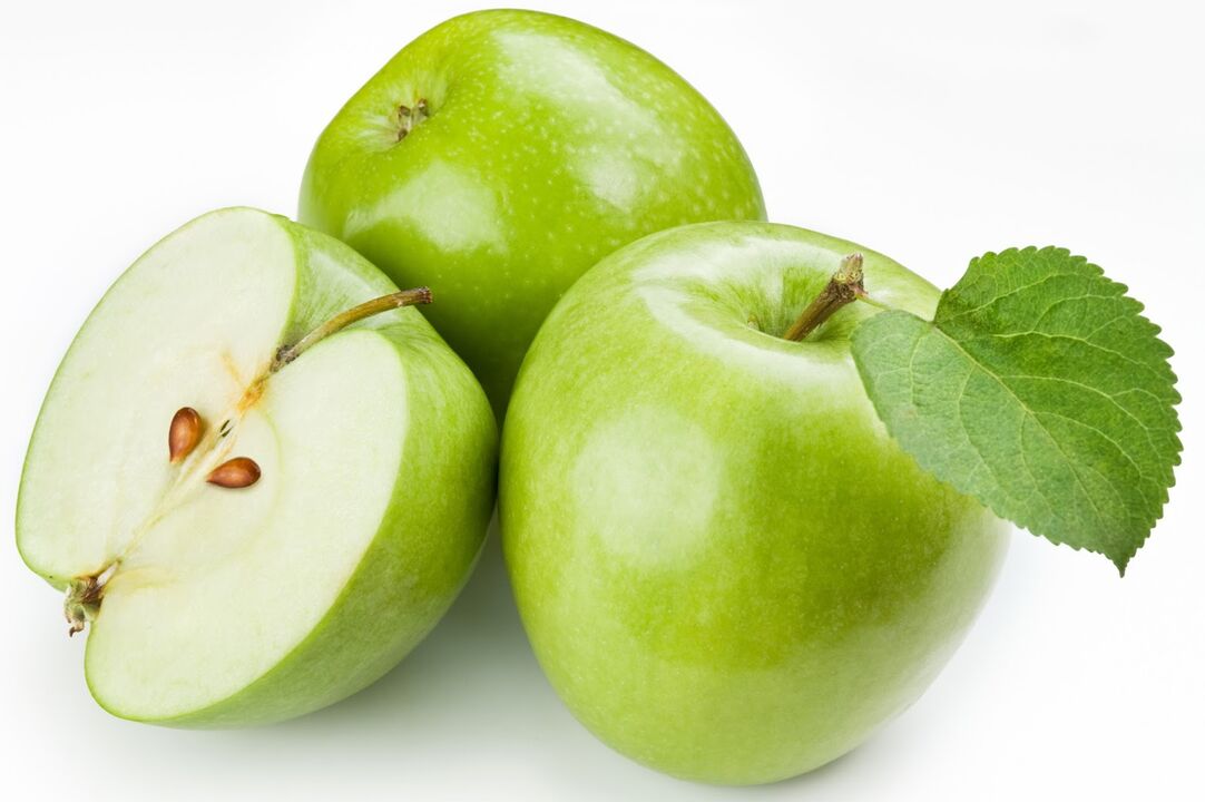 Apples can be included in the diet of kefir fasting days