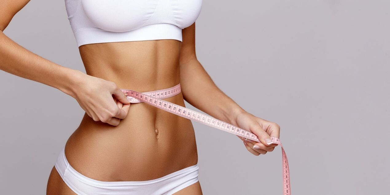 The girl achieved the desired weight loss results by following dietary principles